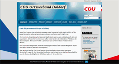 Desktop Screenshot of cdu-daldorf.de
